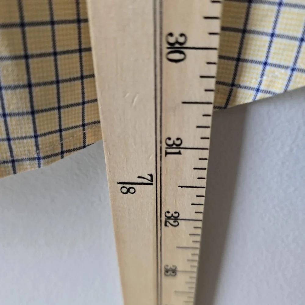 Polo Ralph Lauren  Classic‎ Fit Yellow Gingham Dress Shirt Preppy  16½